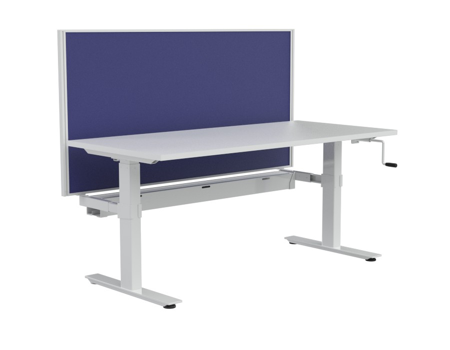 Agile Winder Height Adj Workstation - with Studio 50 Divider